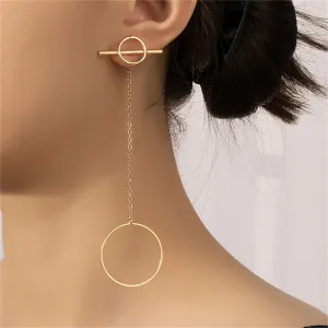 18K Gold-Plated Circle Bar Ear Jackets
