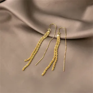 18K Gold-Plated Twine Ear Threaders
