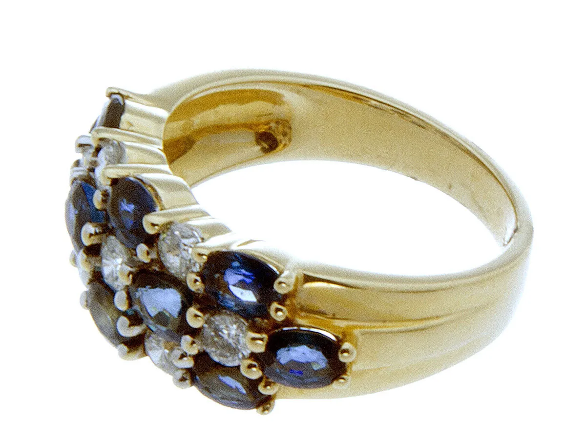 3.00ct Sapphire & Diamond Band Ring