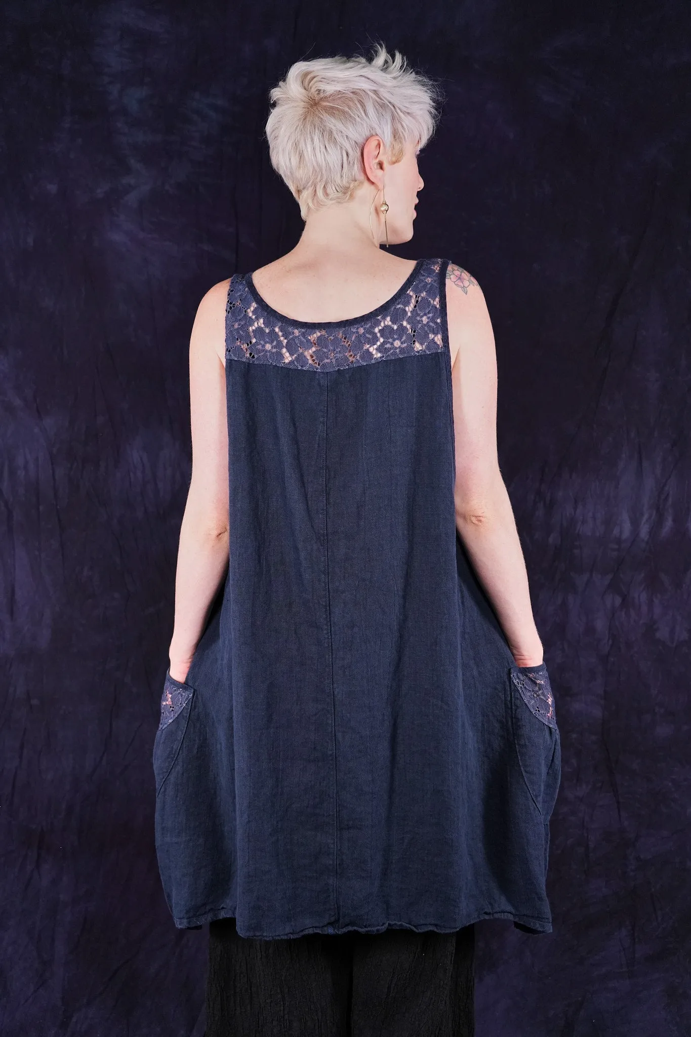 6182L Lace Pinafore Ink-U