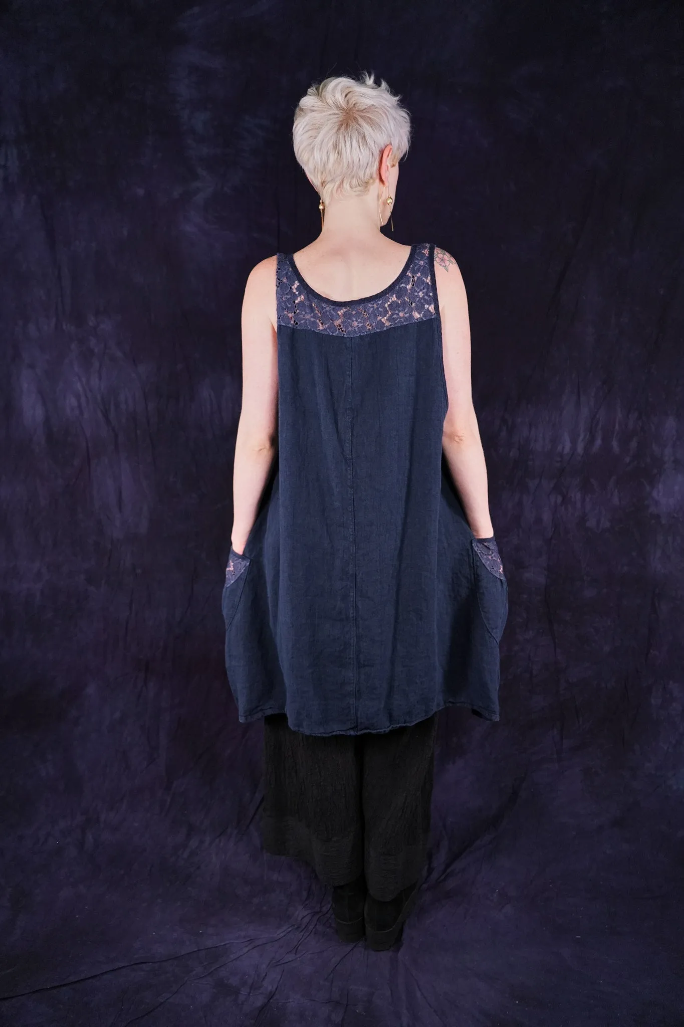 6182L Lace Pinafore Ink-U