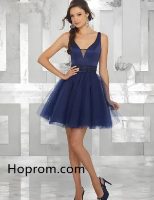 A-Line Homecoming Dresses Sweetheart Beaded Sequins Graduation Party Gowns