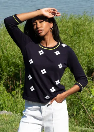 A45547 - Clover Print Sweater