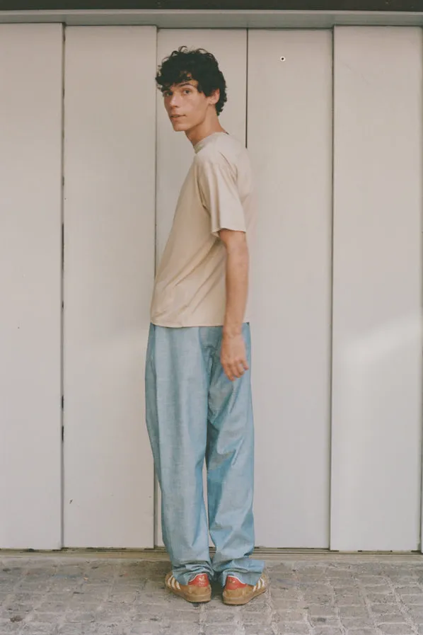 ABDOU TROUSER, LIGHT COTONE