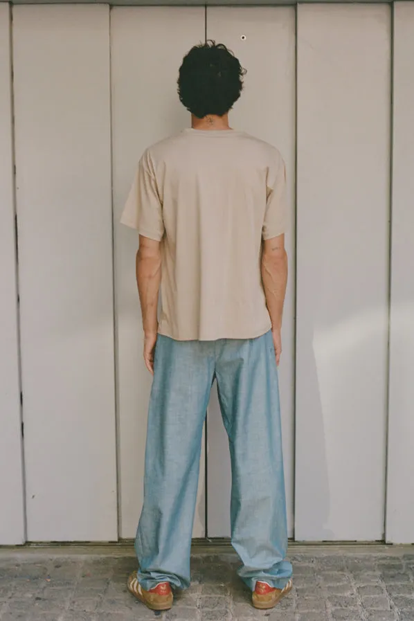 ABDOU TROUSER, LIGHT COTONE