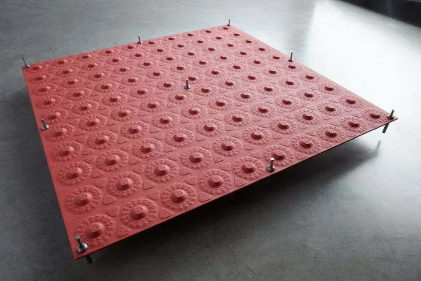 ADA Truncated Dome Pad ,Tuftile  3'x 5' - Galvanized Steel