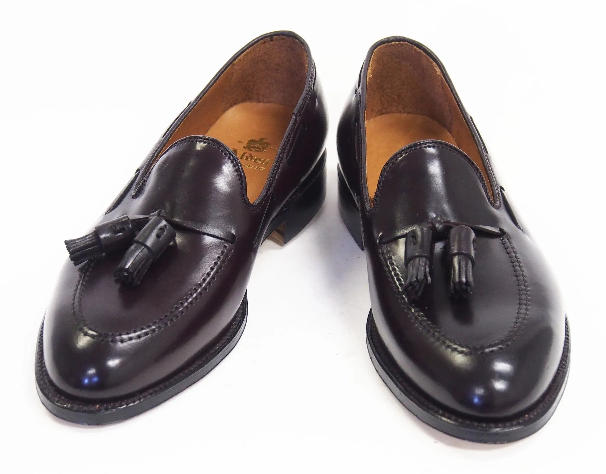 Alden 563 Dark Burgundy Shell Cordovan Tassel Moccassin