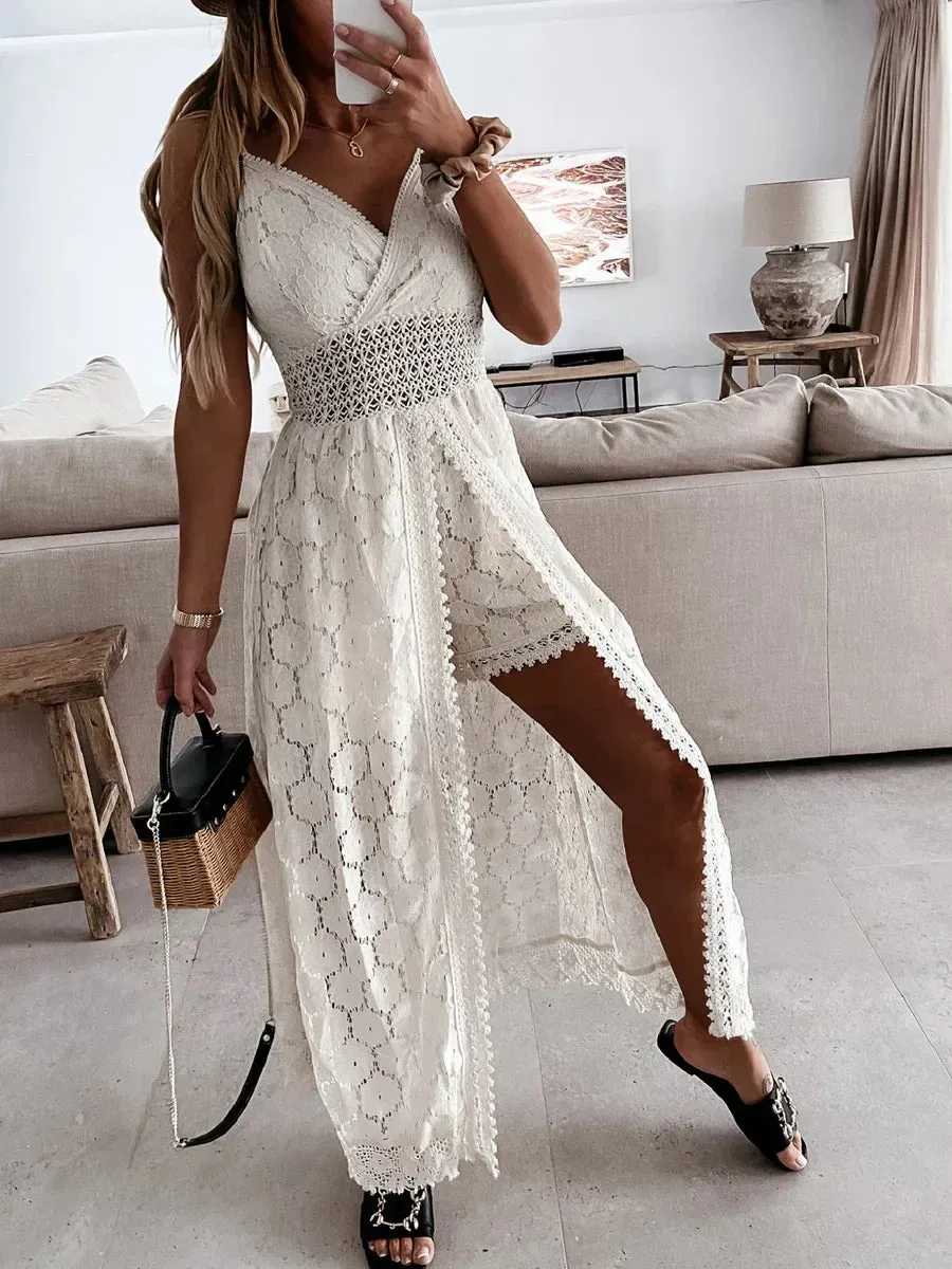Amara – Floral Lace Beach Dress for Women