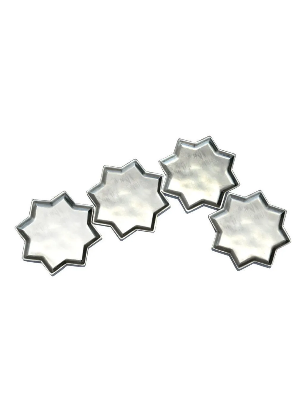 Anantaya   I   8 Point Star Plate With Kalai Set of 4