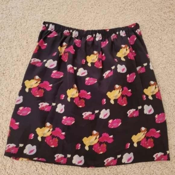 Anthropologie Skirt Monet Floral Silk Draped Size Small NWT