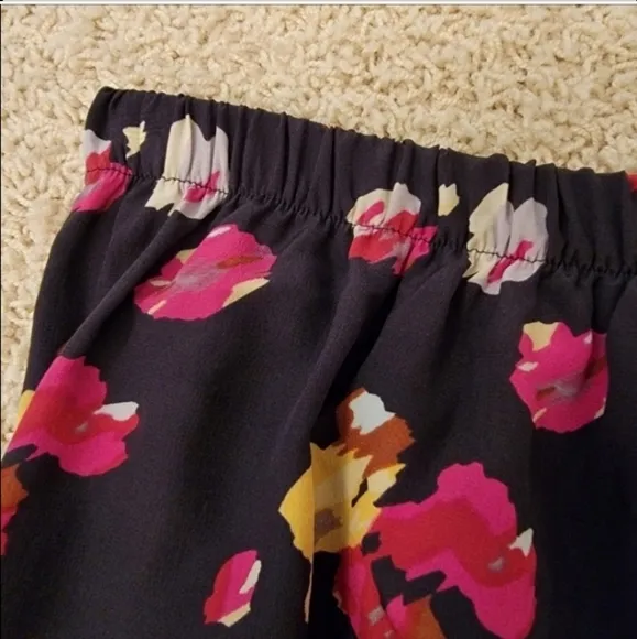 Anthropologie Skirt Monet Floral Silk Draped Size Small NWT