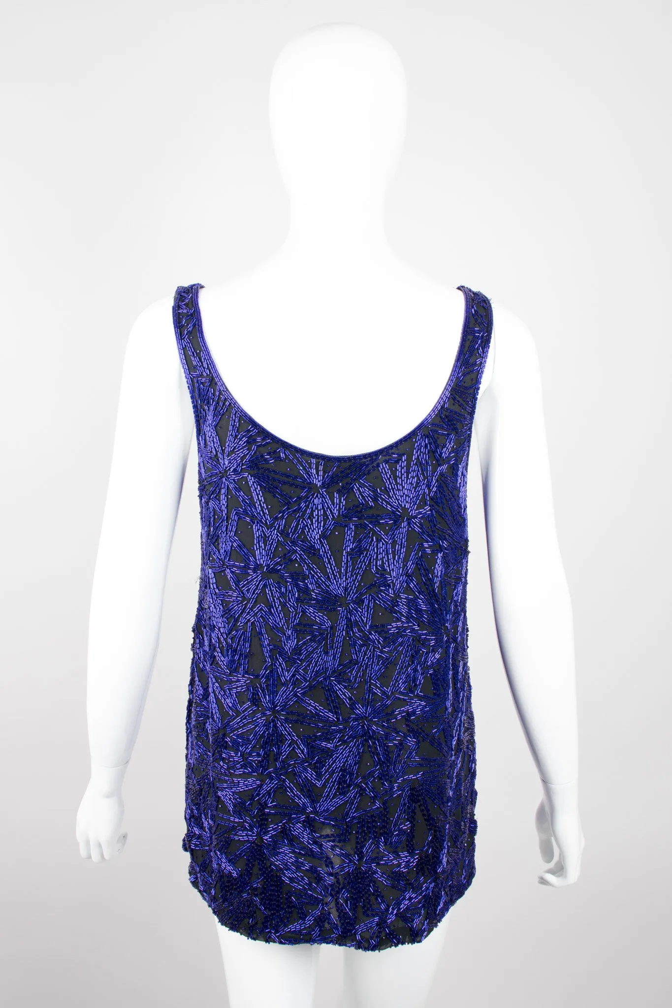 Beaded Silk Tank & Pant Set