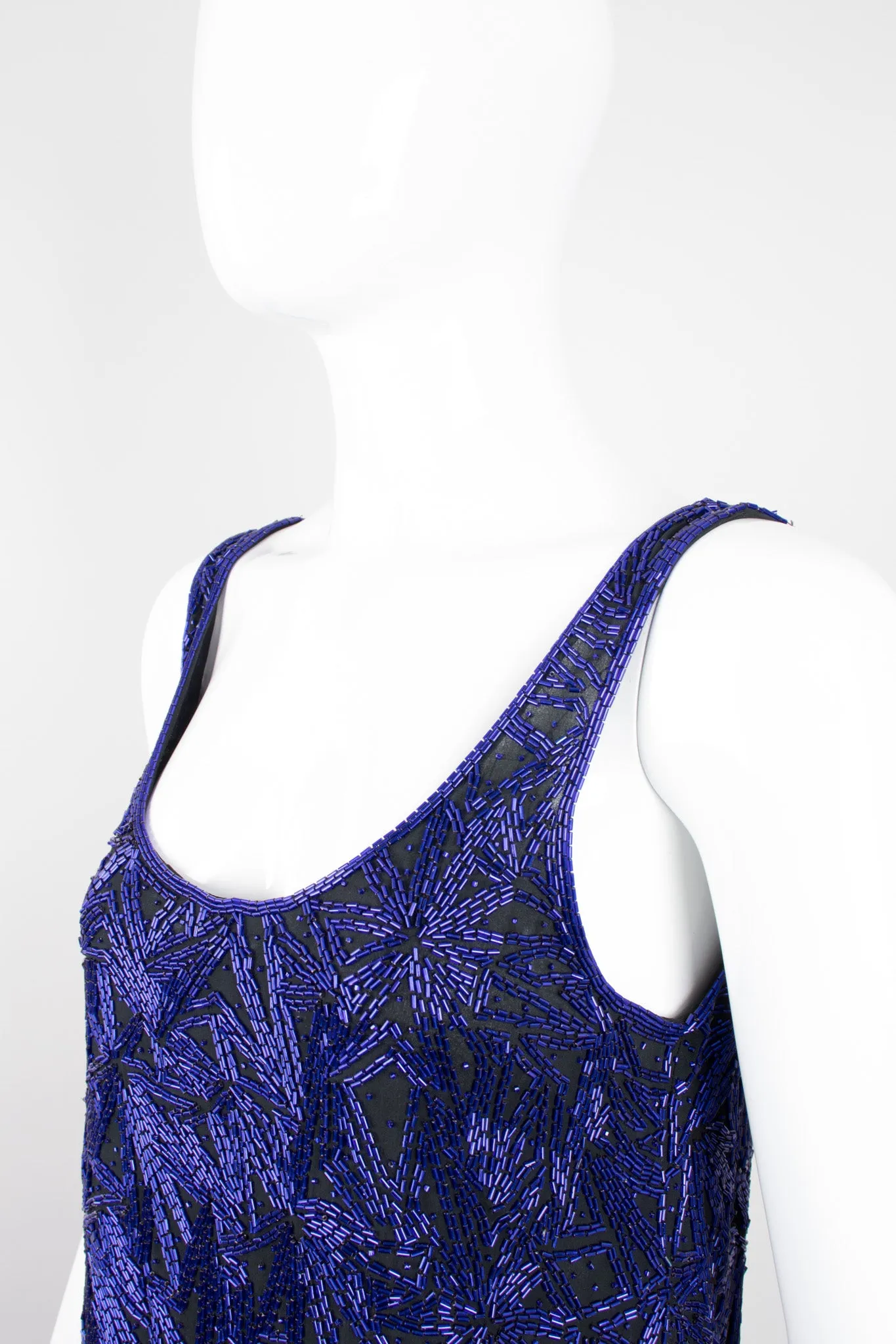 Beaded Silk Tank & Pant Set