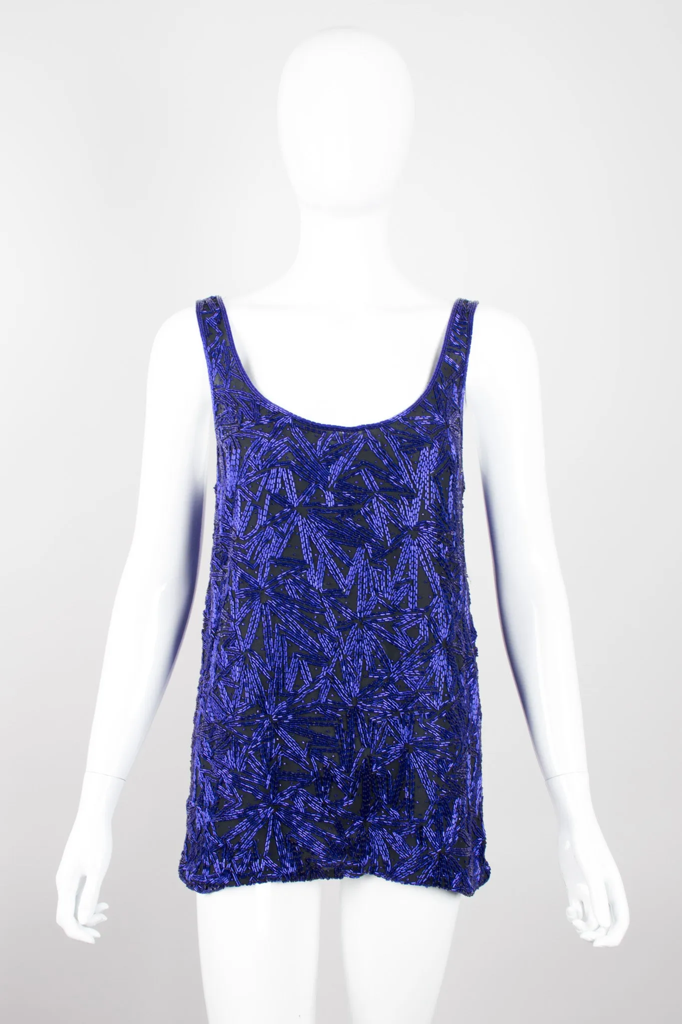 Beaded Silk Tank & Pant Set