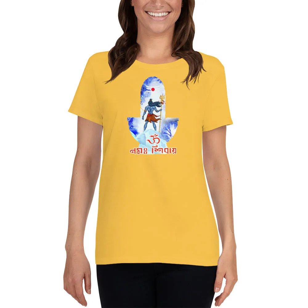 Bengali Heavy Cotton Short Sleeve T-Shirt -Om Namah Shivay-02