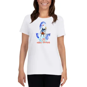 Bengali Heavy Cotton Short Sleeve T-Shirt -Om Namah Shivay-02