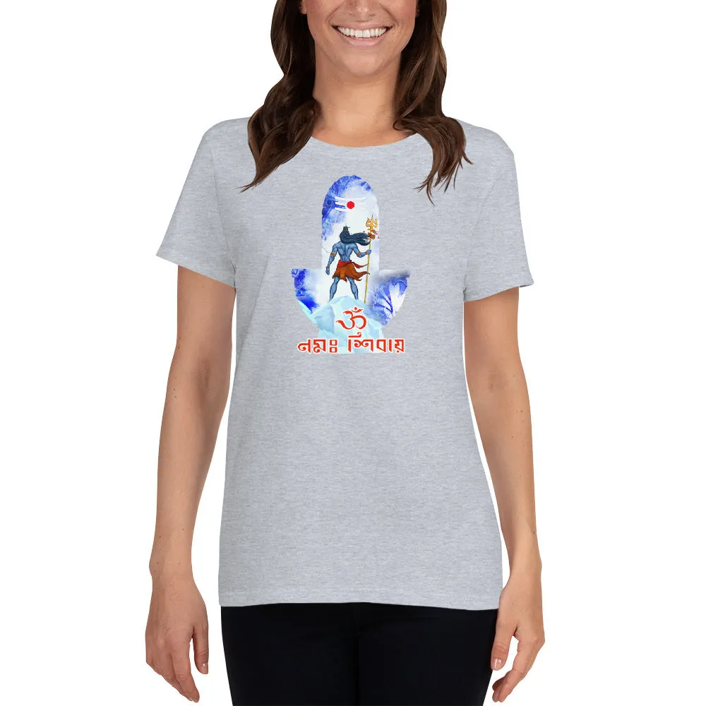 Bengali Heavy Cotton Short Sleeve T-Shirt -Om Namah Shivay-02