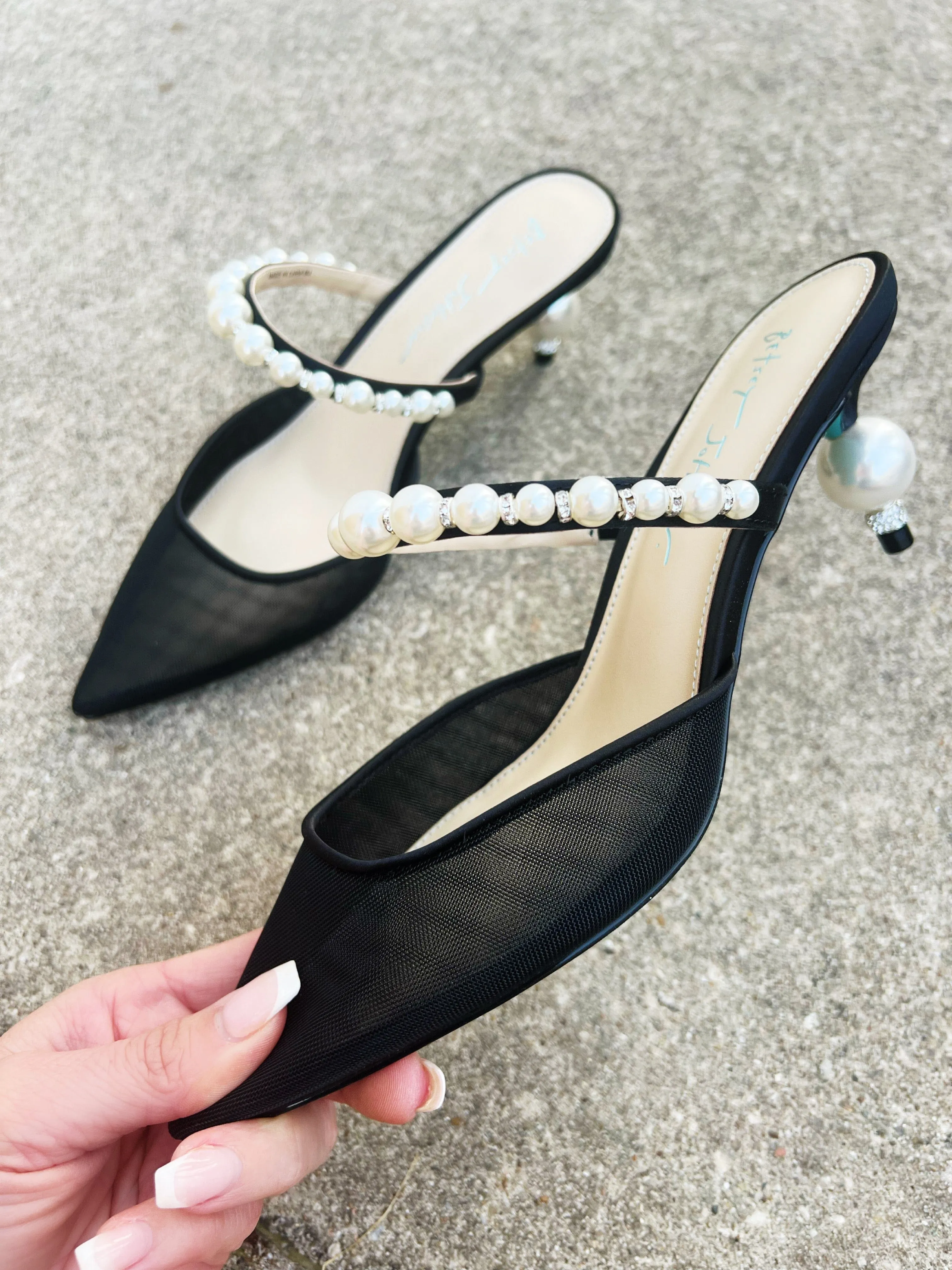 Betsey Johnson Evey Heels In Black