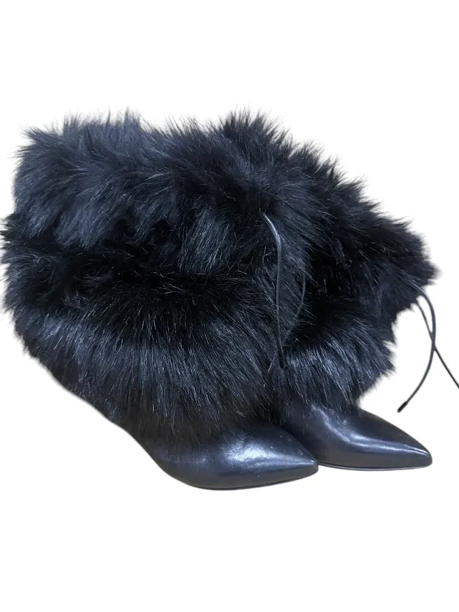 Black Fur Boots 37