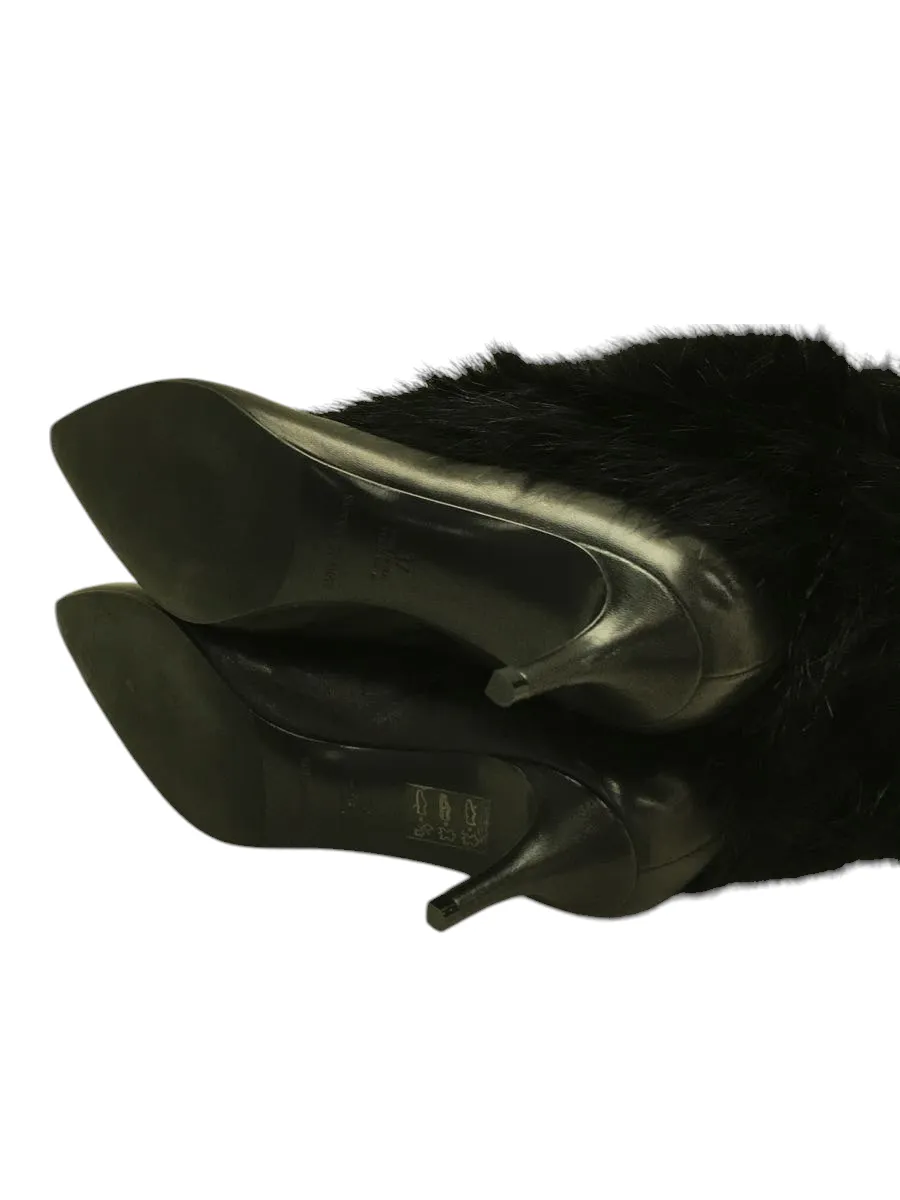 Black Fur Boots 37