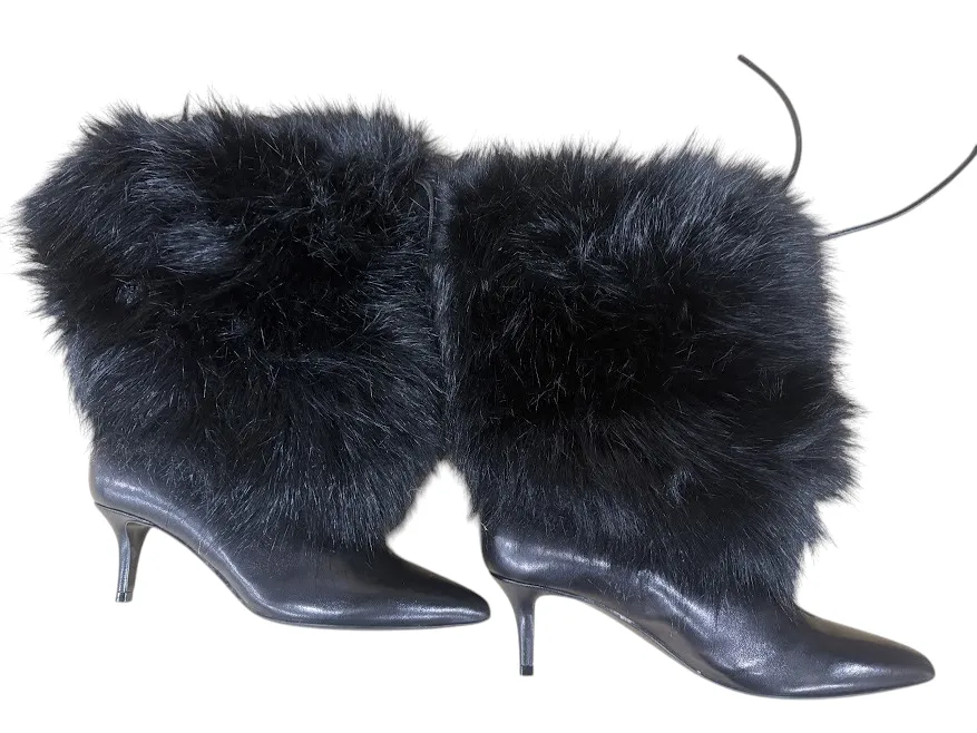Black Fur Boots 37