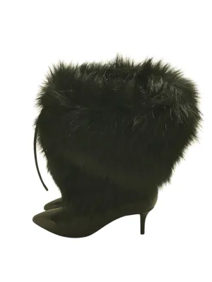 Black Fur Boots 37
