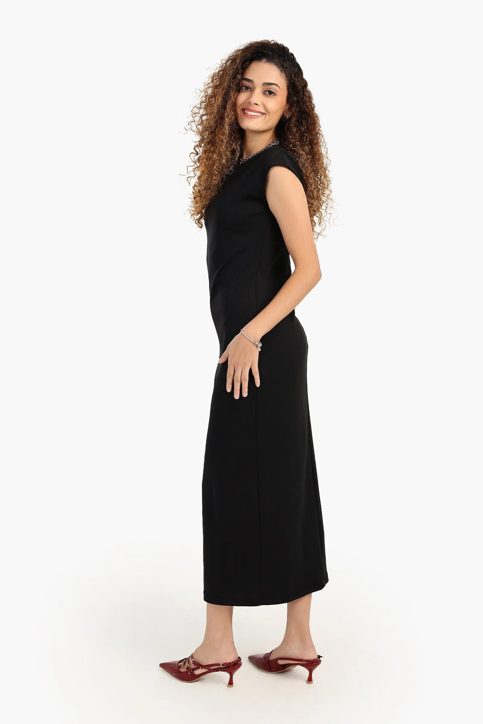 Black Slim Fit Dress