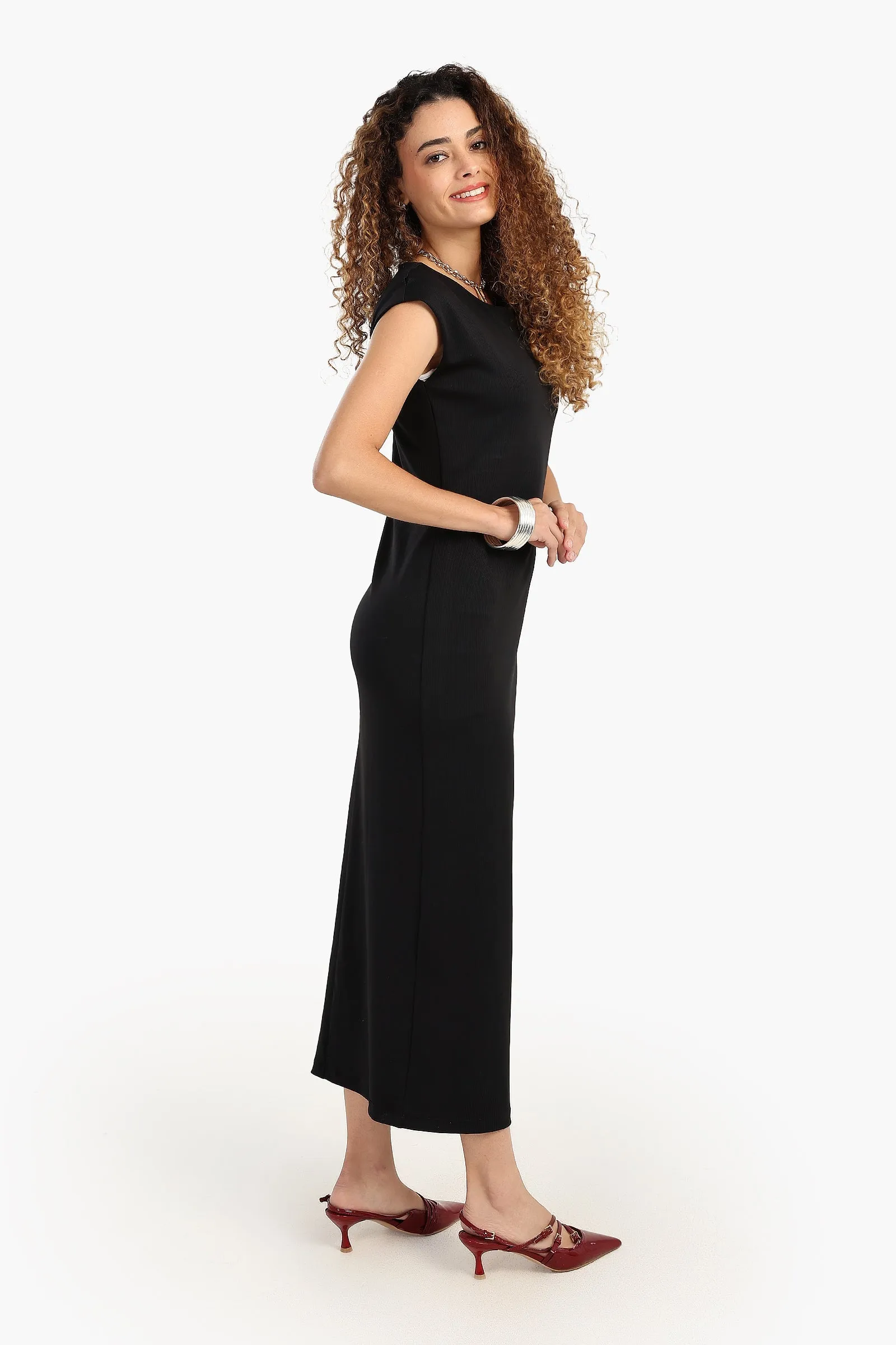 Black Slim Fit Dress