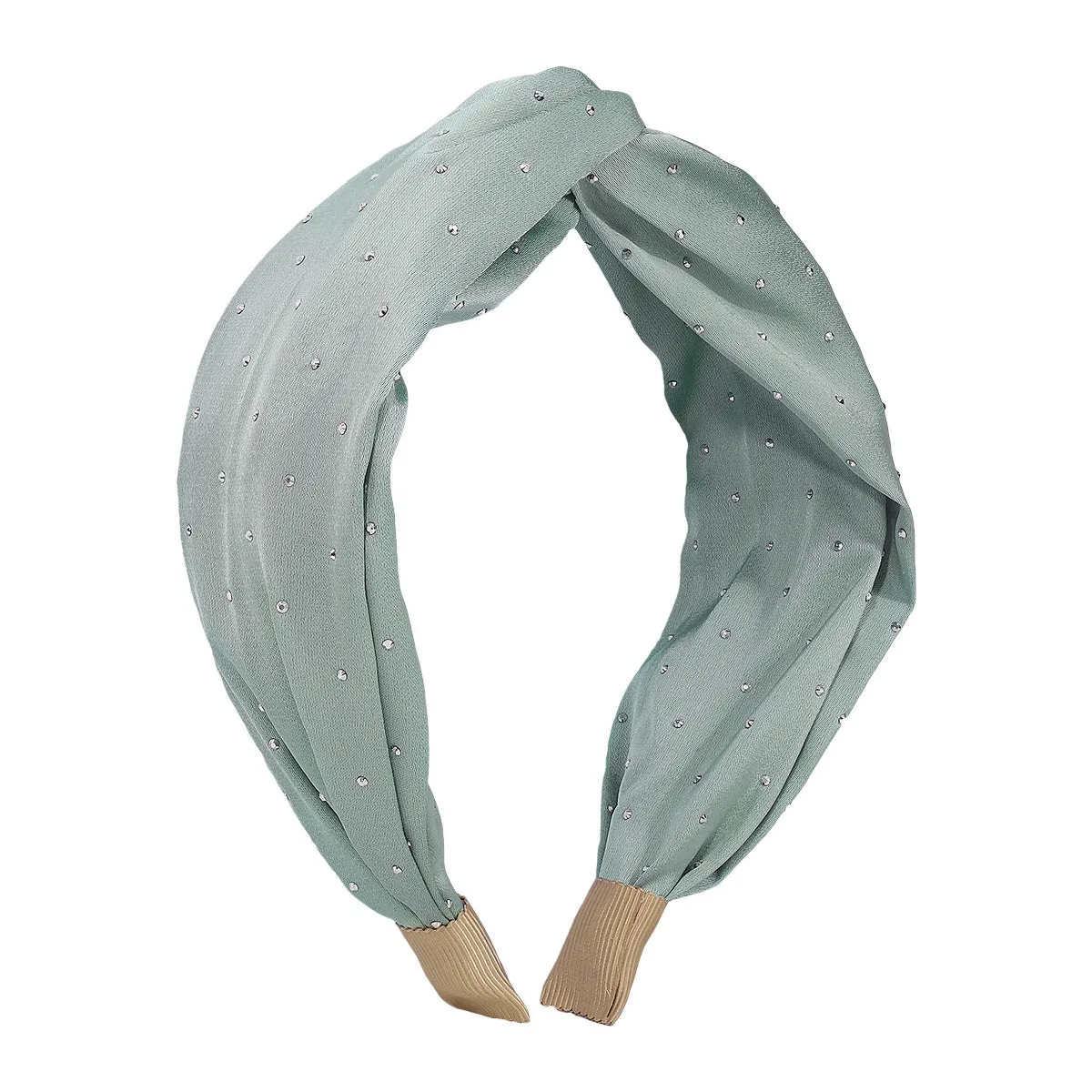 Blue Gray & Cubic Zirconia Knot Hard Headband