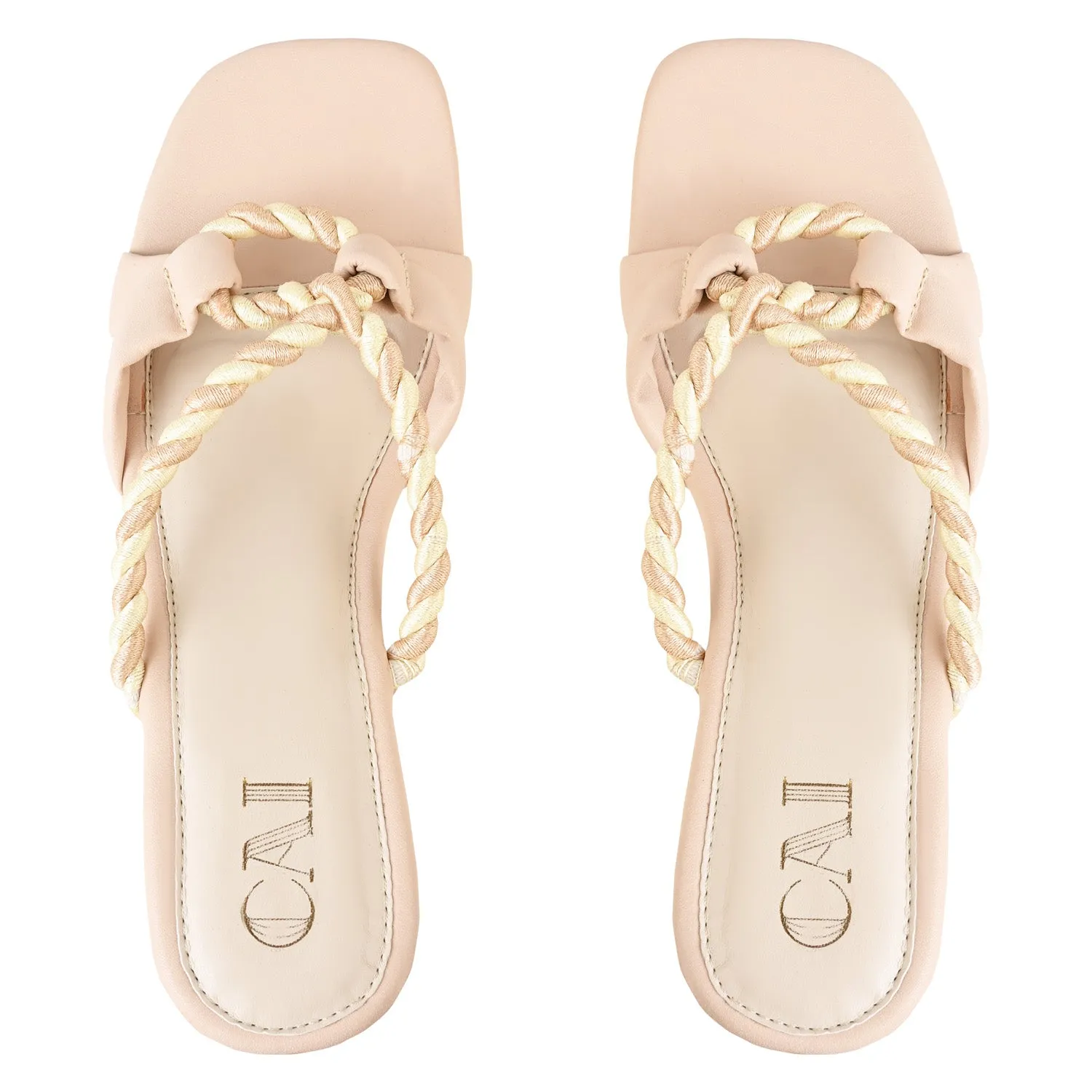 Blush Roped Wedges