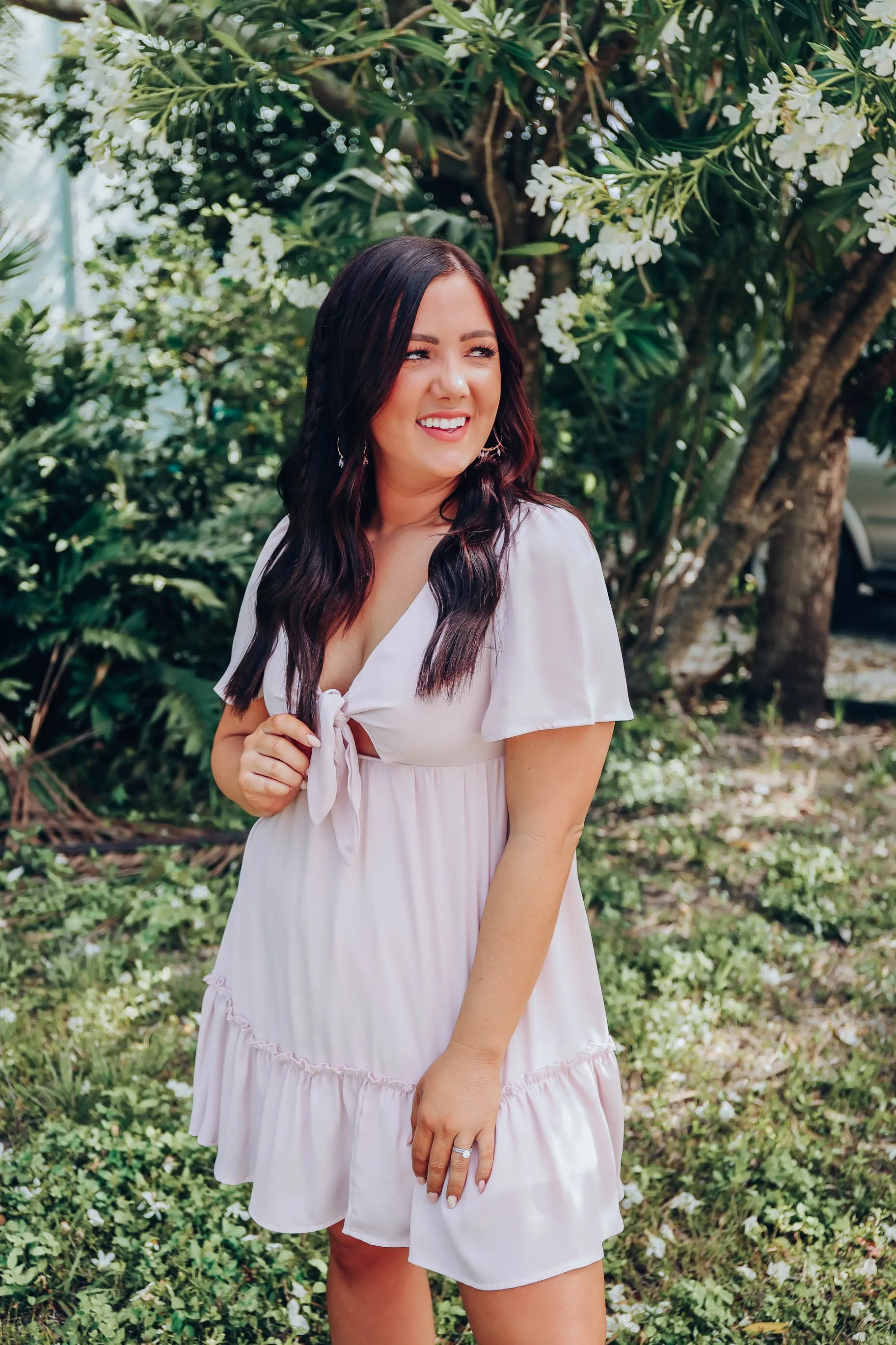 Blushing Chiffon Dress - Lt. Mauve