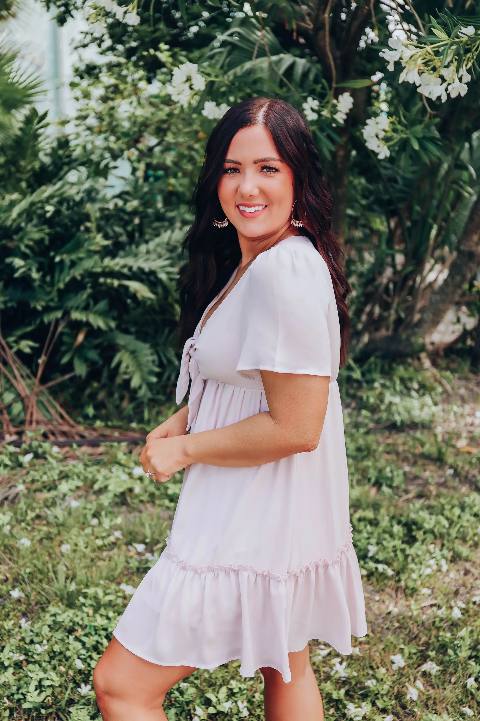 Blushing Chiffon Dress - Lt. Mauve