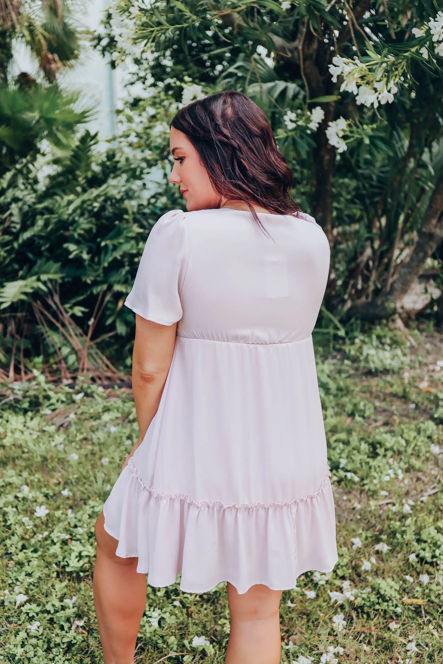 Blushing Chiffon Dress - Lt. Mauve