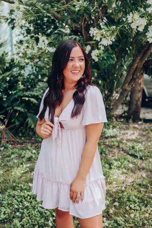 Blushing Chiffon Dress - Lt. Mauve