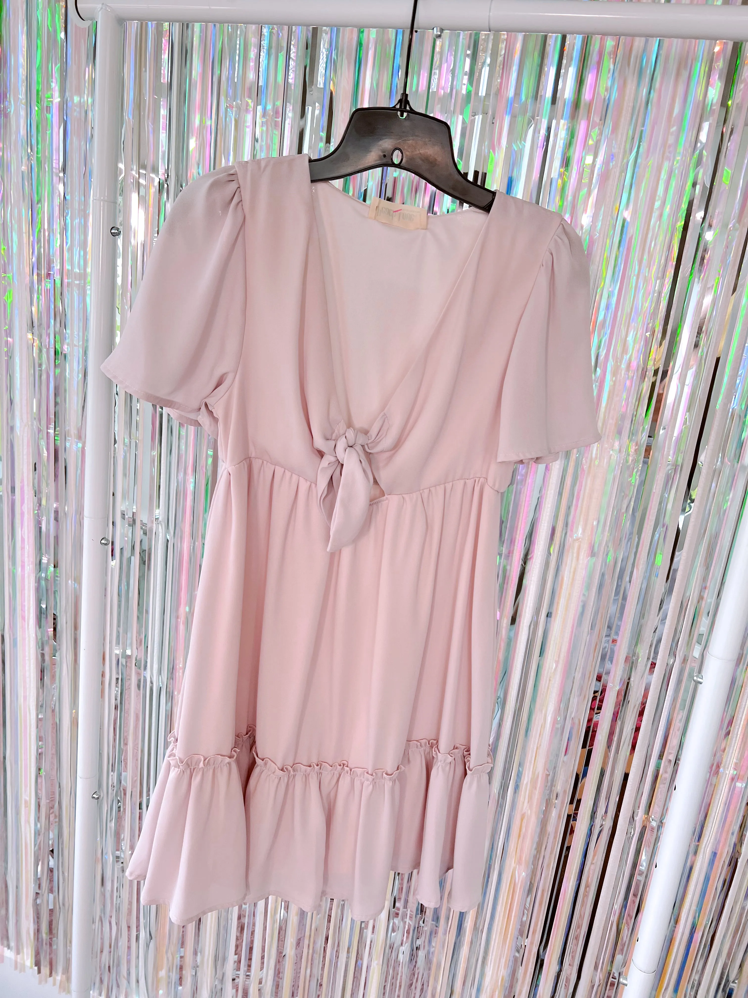 Blushing Chiffon Dress - Lt. Mauve