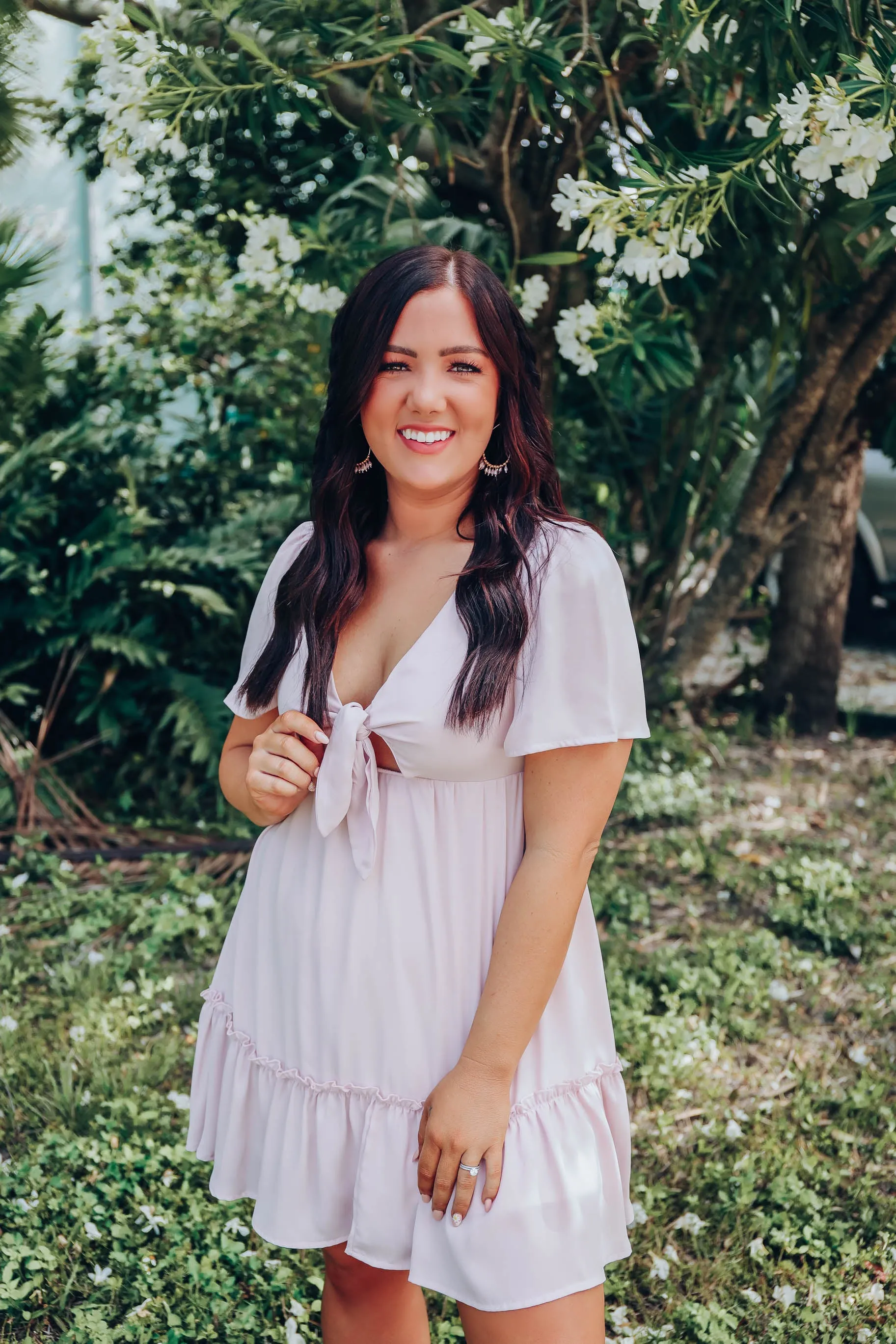 Blushing Chiffon Dress - Lt. Mauve