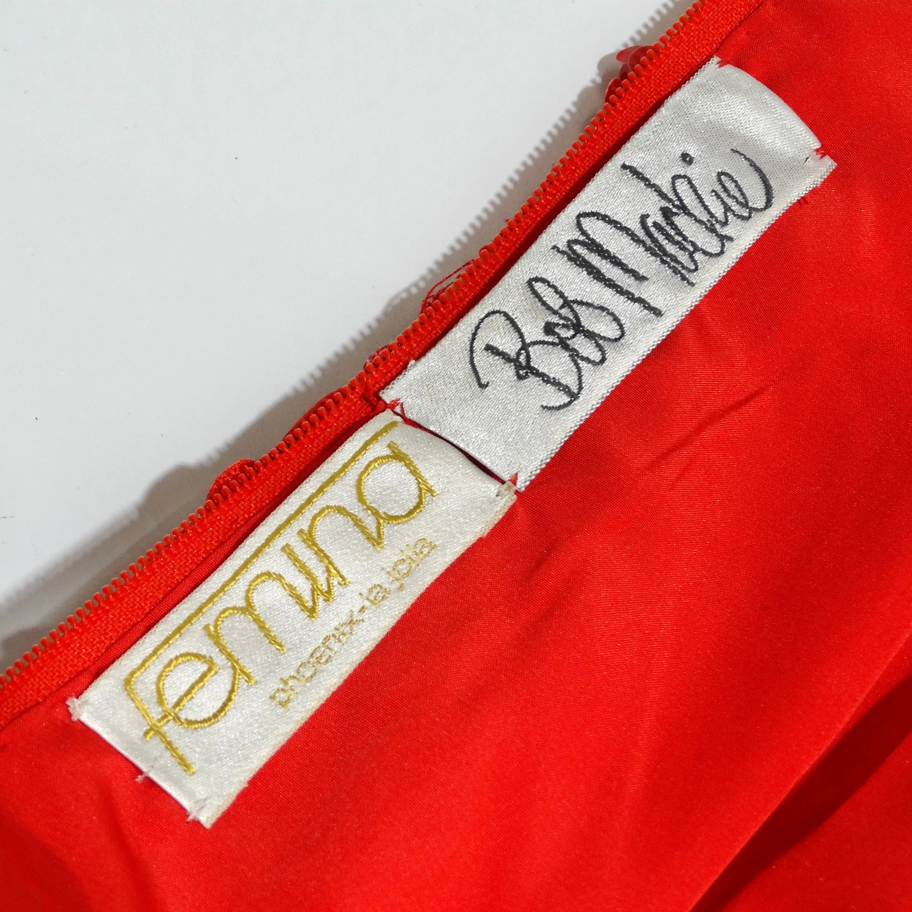 Bob Mackie 1980s Red Beaded Lace Gown