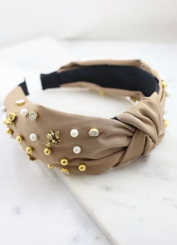Brantford Bee Embellished Headband -- 3 Colors!