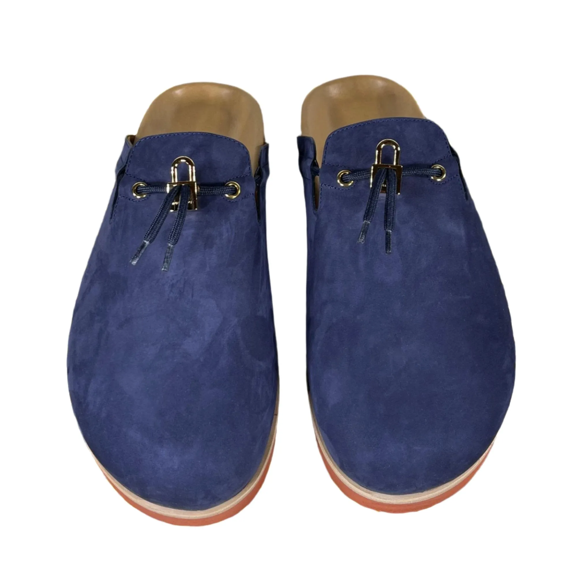 Buscemi Pietro Nubuk Navy Leather Slippers