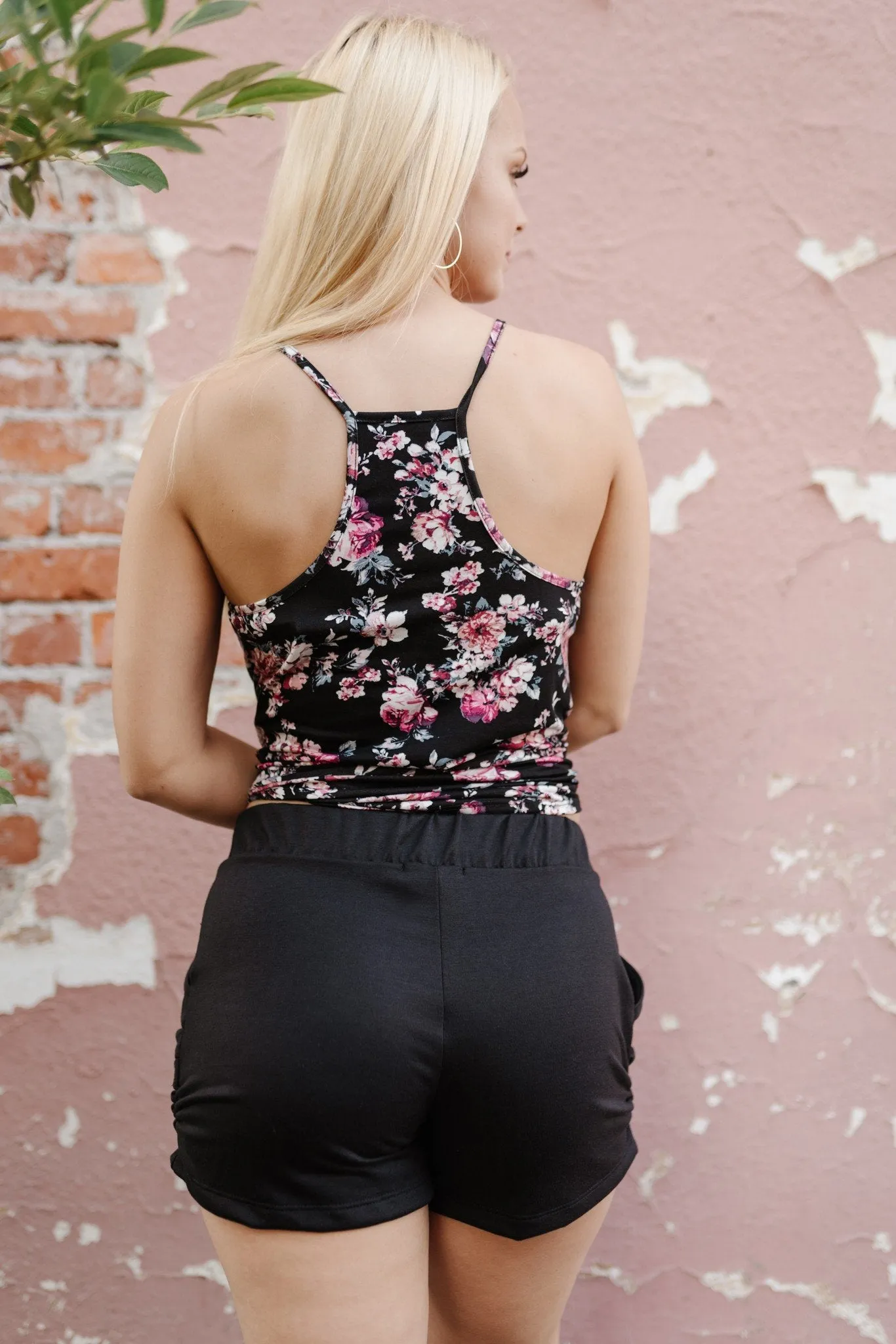 Buttery Soft Harem Shorts in Black