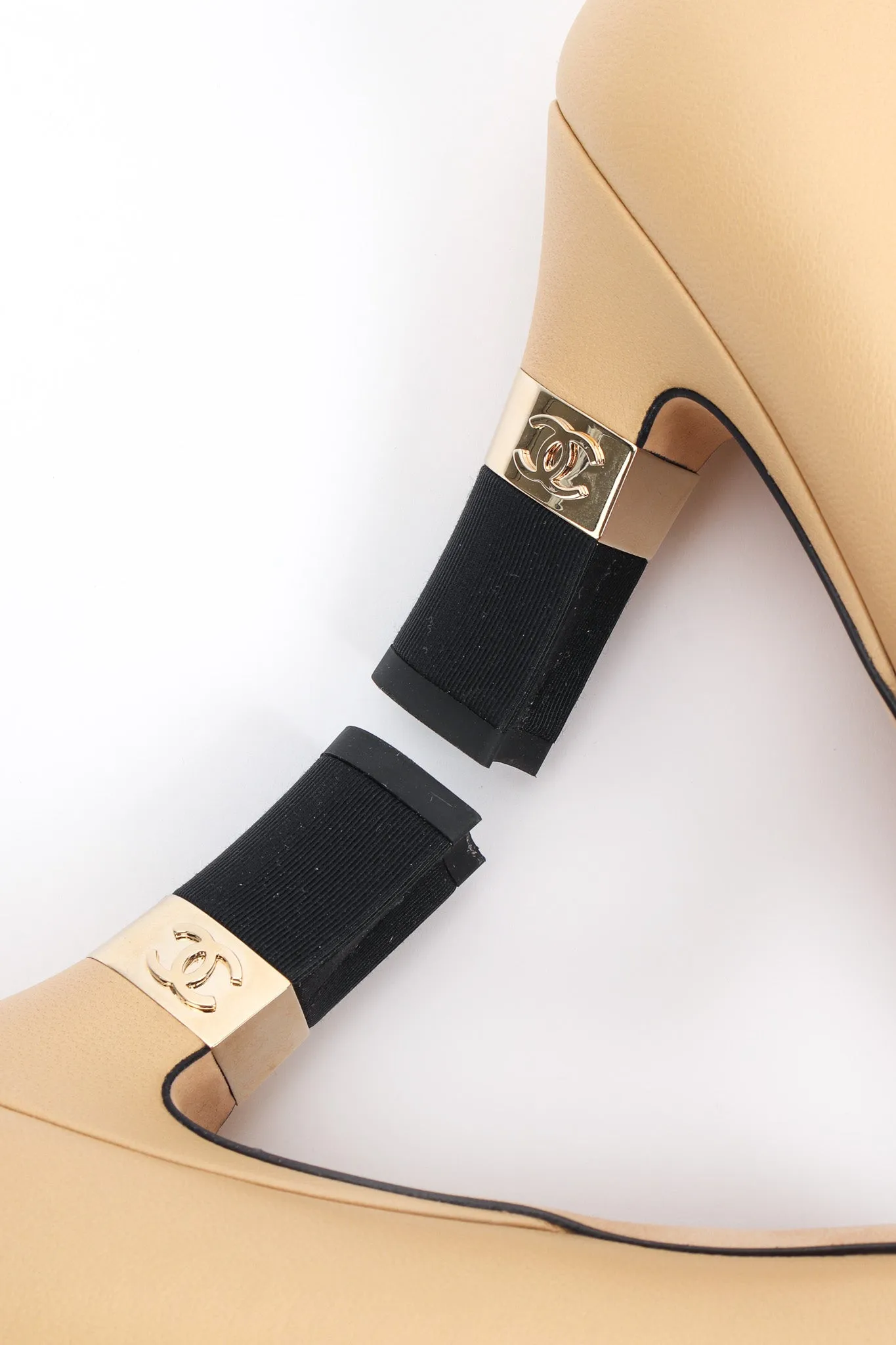 Cap Toe Lambskin Leather CC Heels