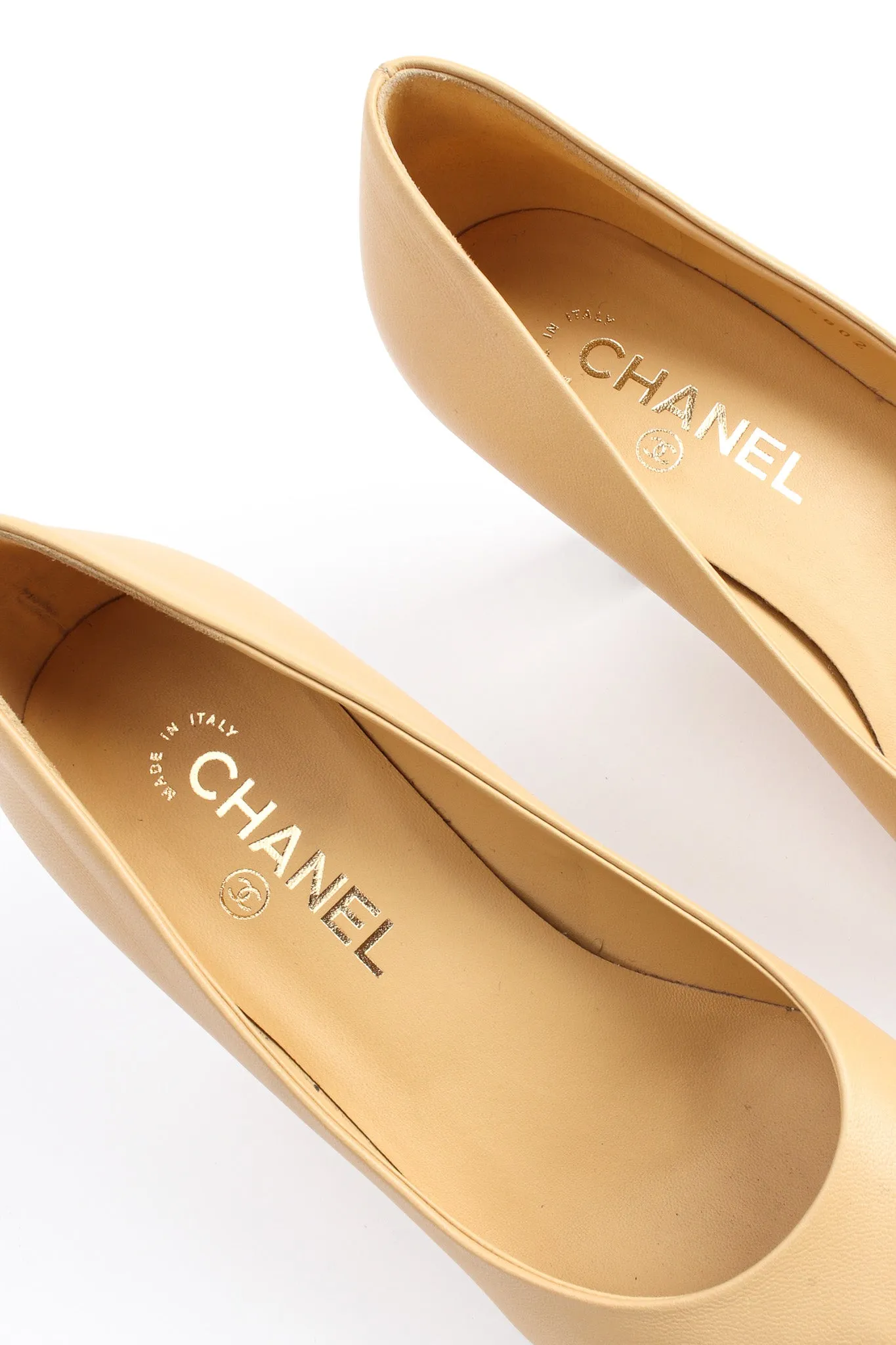 Cap Toe Lambskin Leather CC Heels