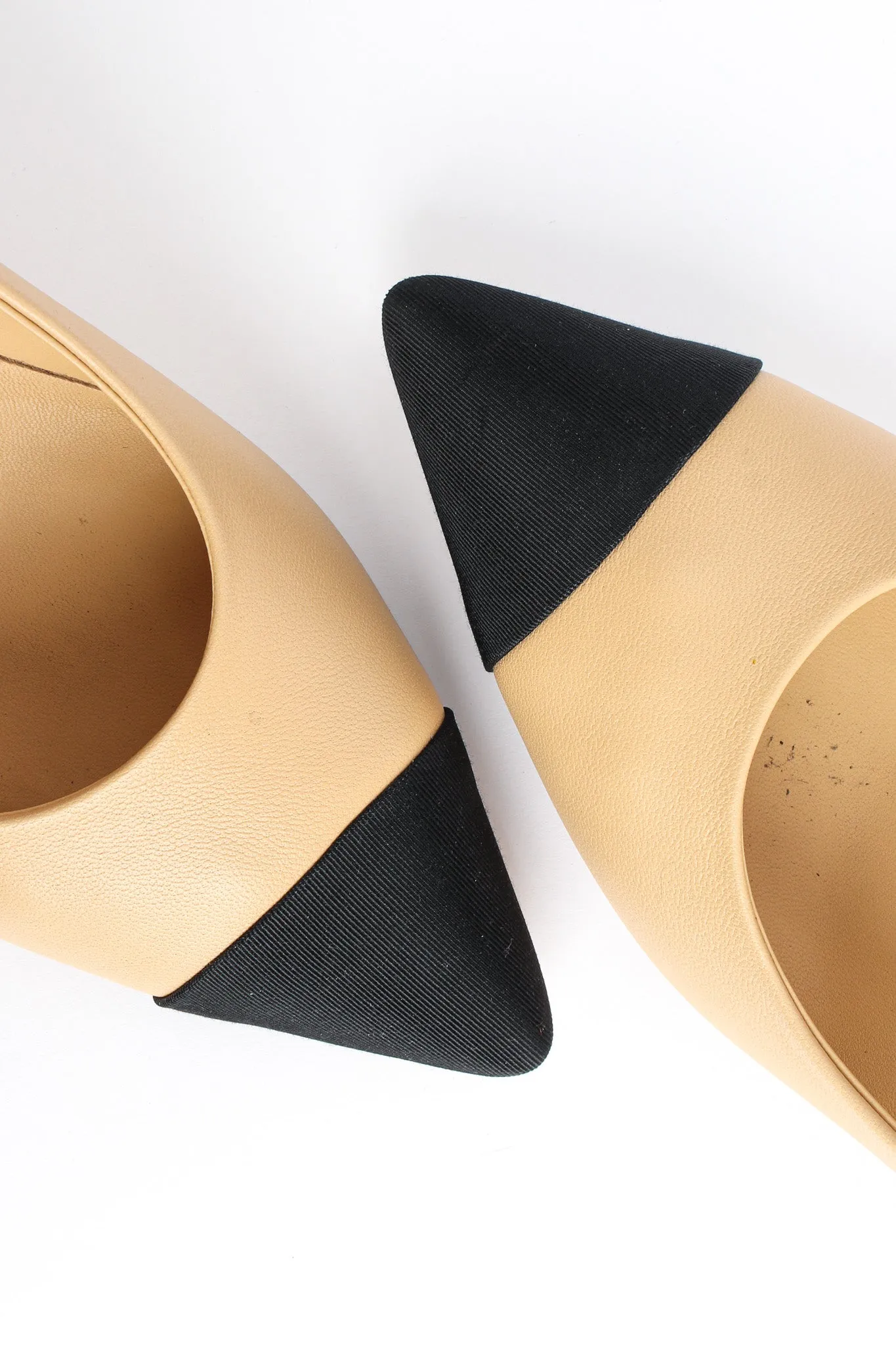 Cap Toe Lambskin Leather CC Heels