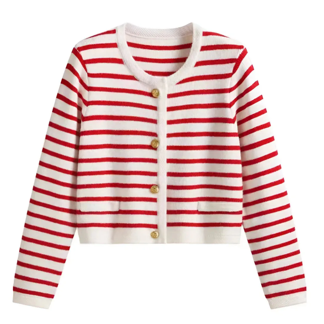 Cardigan Liora™ | Women's Striped Cardigan | Soft Knit, Open Front Design & Cozy Fit
