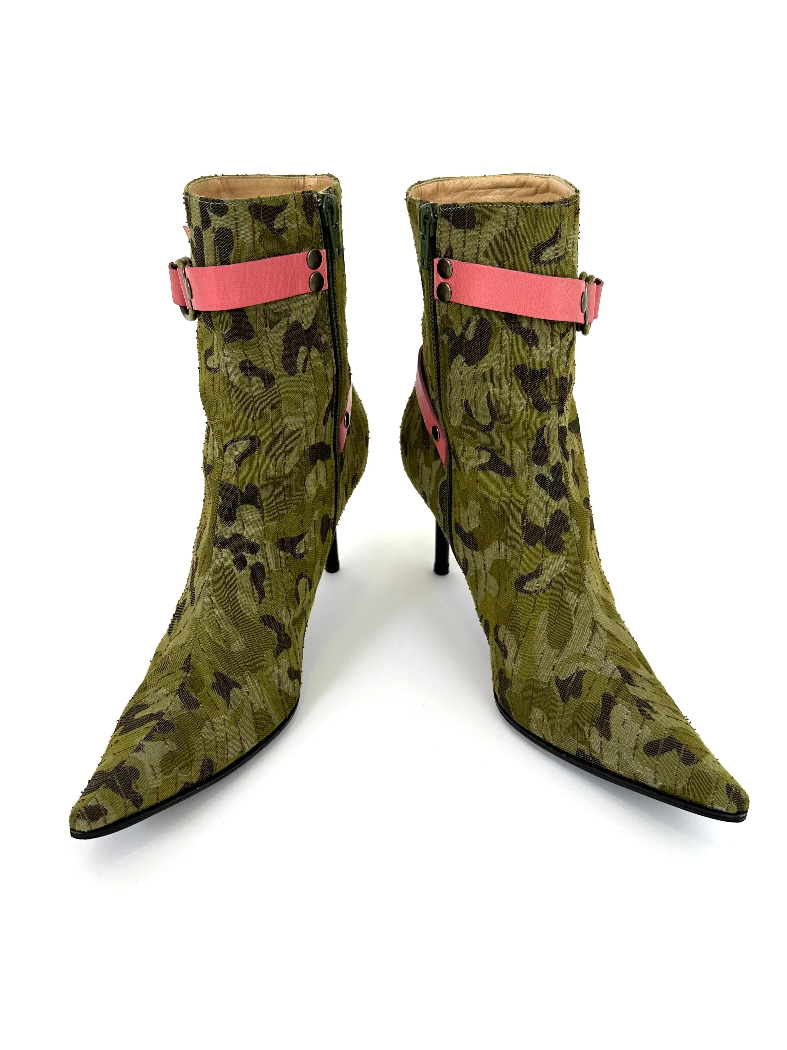 Casadei Camouflage Ankle Boots