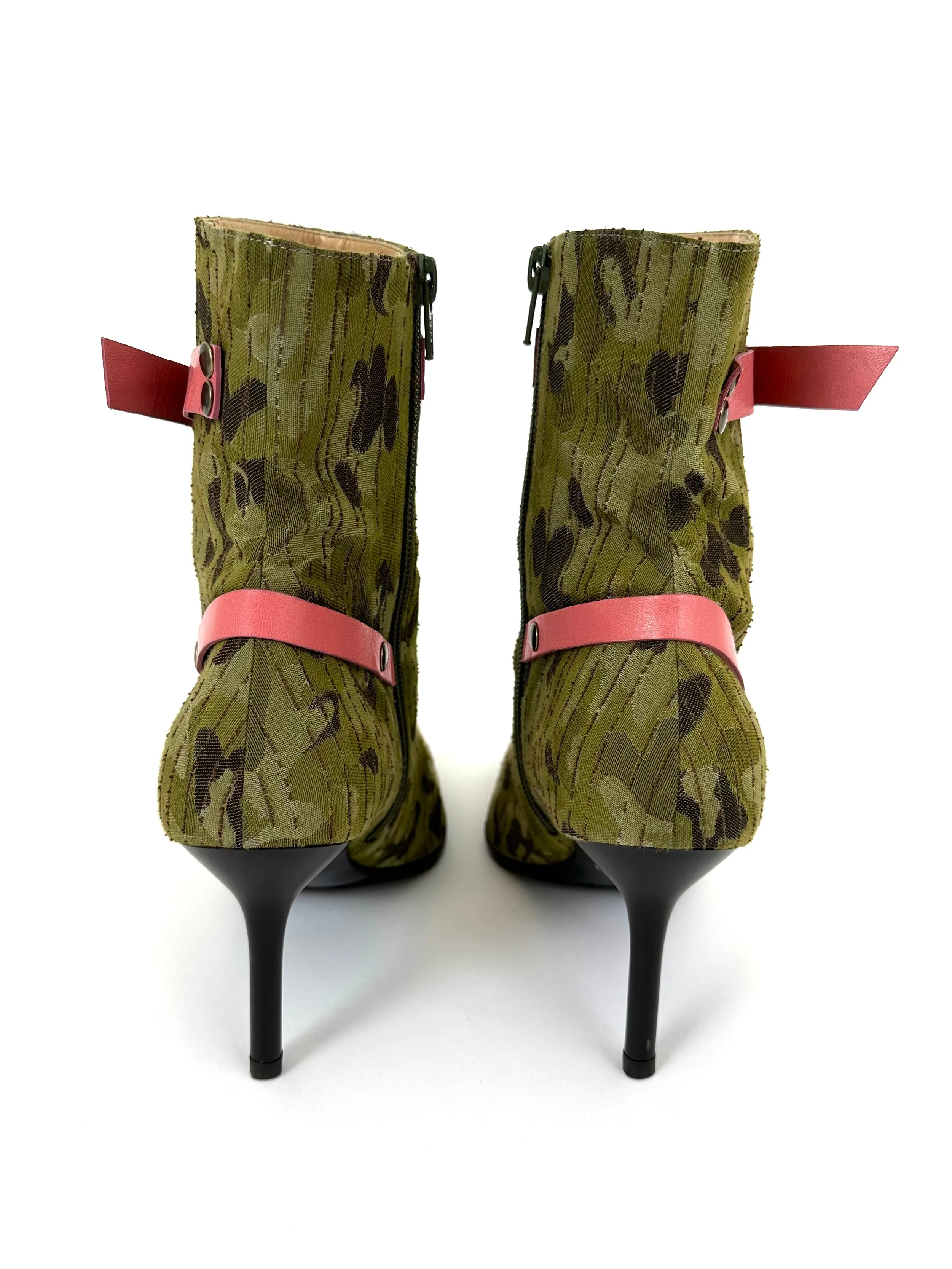 Casadei Camouflage Ankle Boots