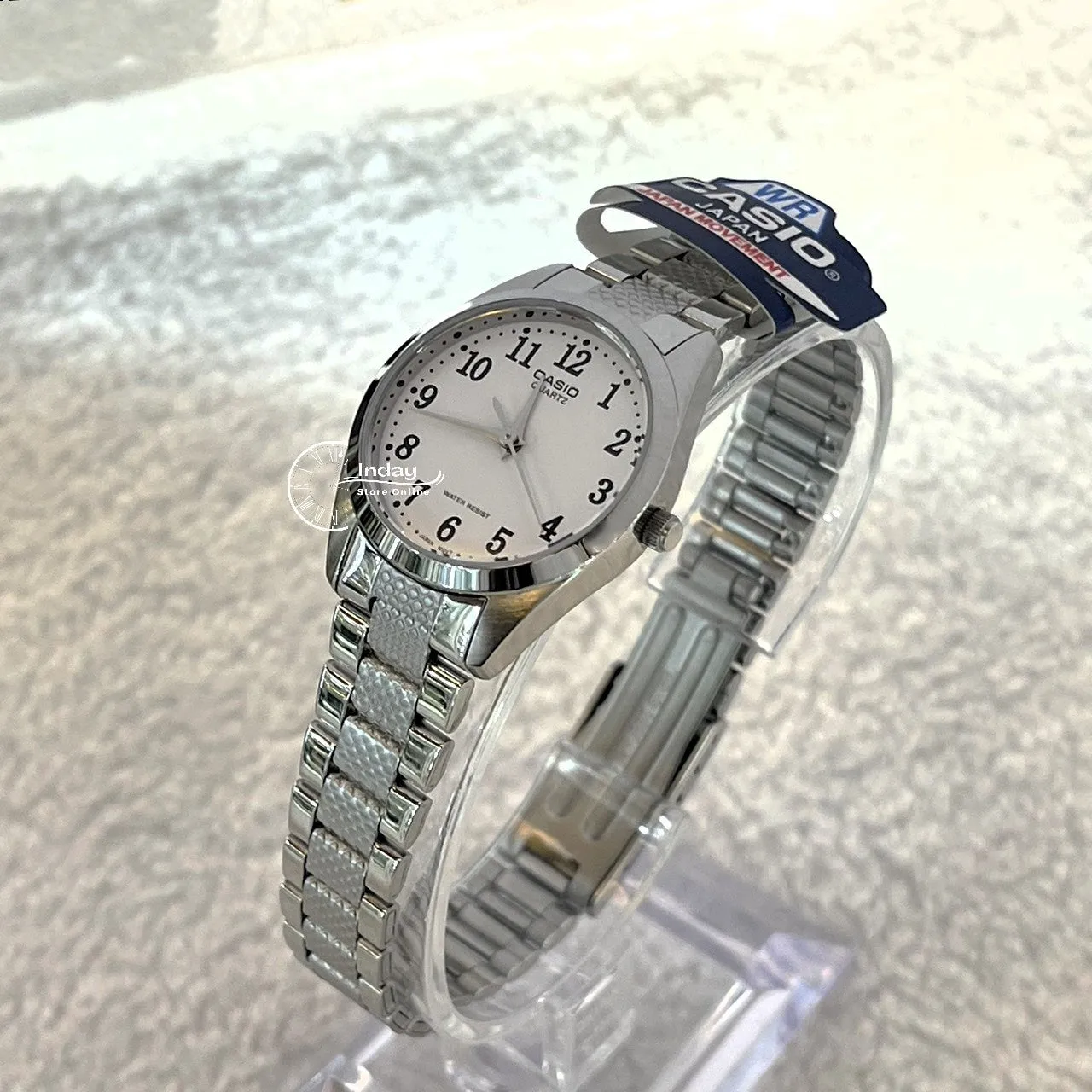 Casio Fashion Women's Watch LTP-1274D-7B Silver Stainless Steel Strap