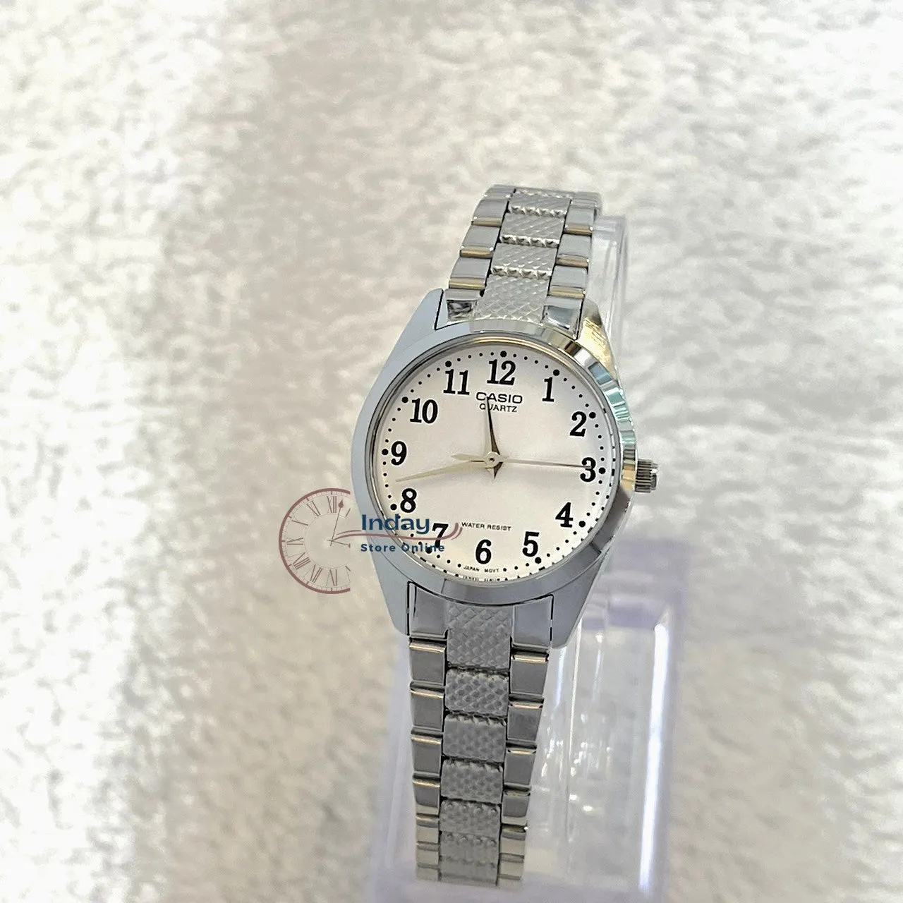 Casio Fashion Women's Watch LTP-1274D-7B Silver Stainless Steel Strap