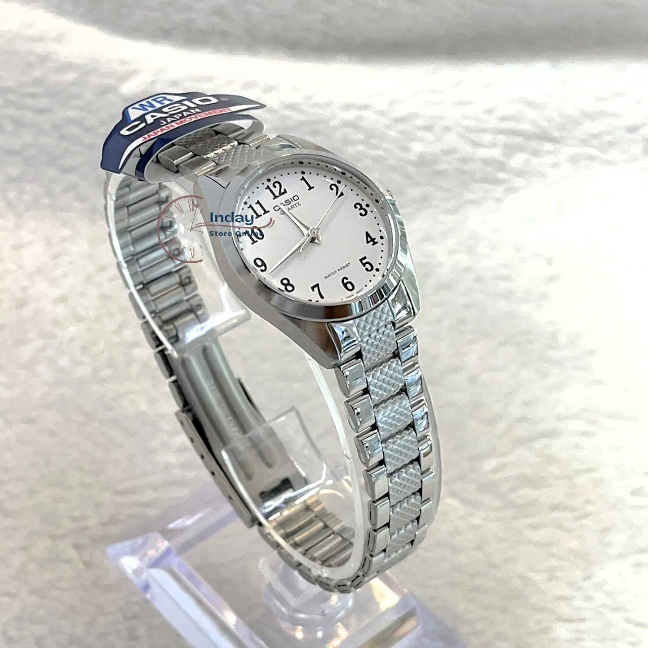 Casio Fashion Women's Watch LTP-1274D-7B Silver Stainless Steel Strap