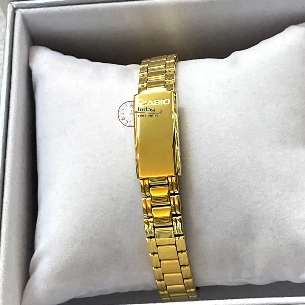 Casio Fashion Women's Watch LTP-1275G-9A Gold Plated Stainless Steel Band Mineral Glass